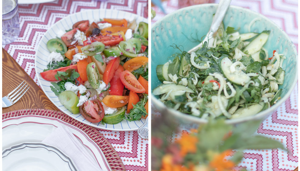 Image of two salads cooked by Doggart and Squash.