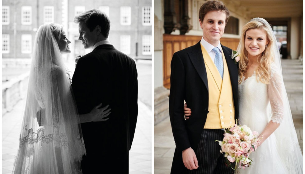 The bride and groom at their London Wedding.