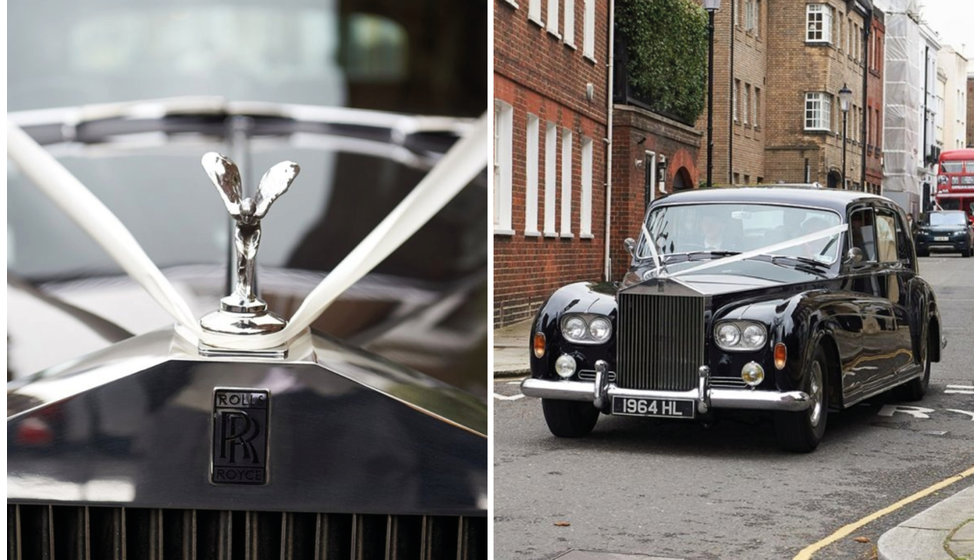 The vintage Rolls Royce.