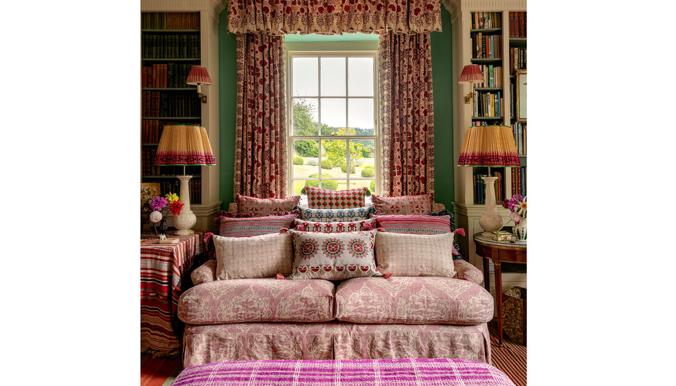 Penny Morrison's home adorned in her Penny Morrison fabric and cushions.