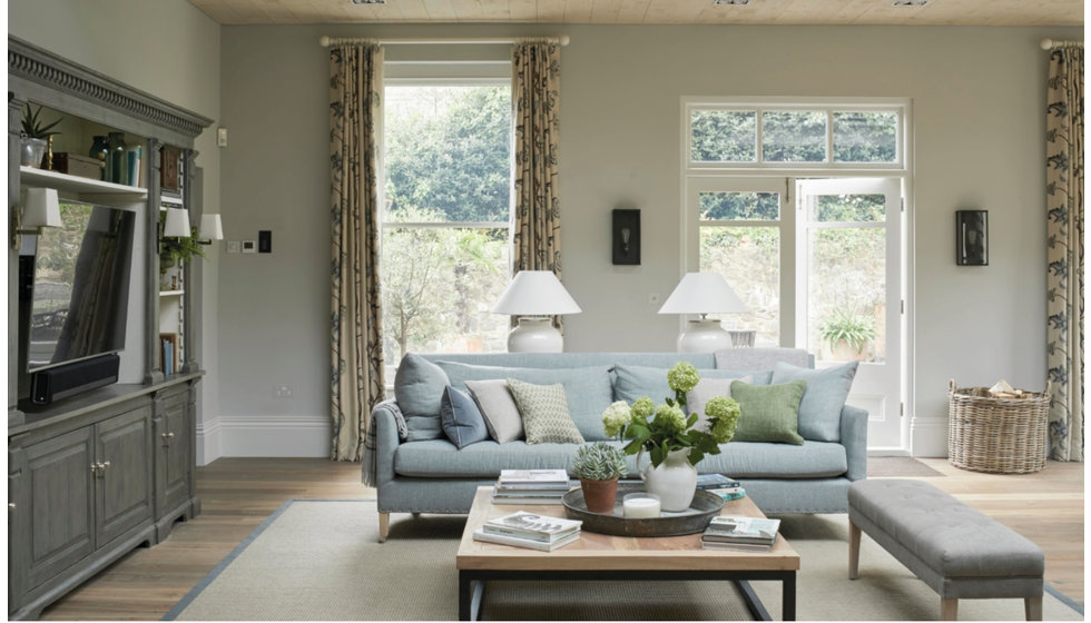 A living room set up designed by one of Georgie's favourite interior designers.