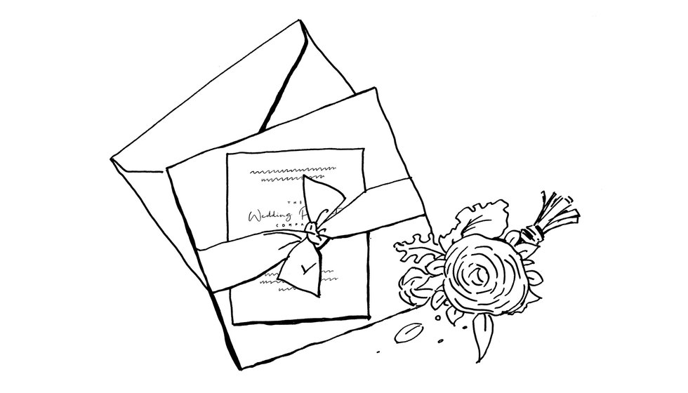 The insert cards in an illustration.
