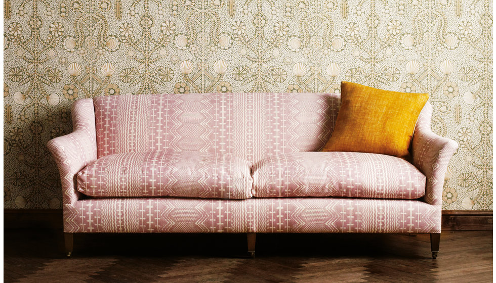 A Fermoie printed sofa.