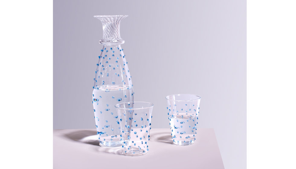 An Issy Granger carafe and glasses. 