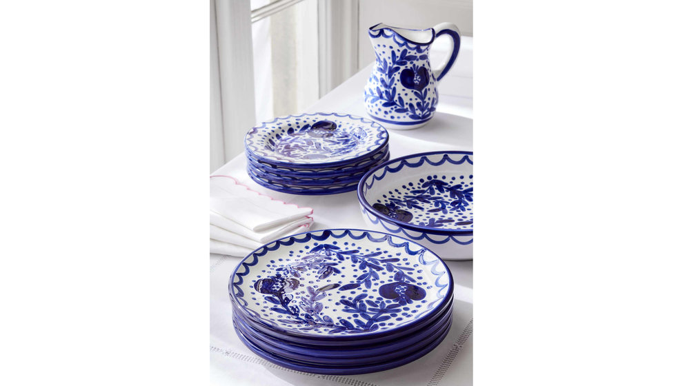 Sophie conran ceramics in blue and white.