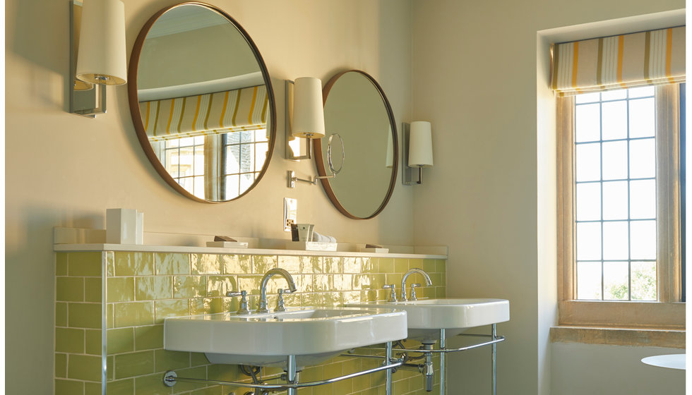 A luxury bathroom with a country twist in the Foxhill Manor hotel. 