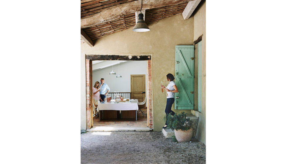 A country farm house in Provence - with original beams and large stone flooring.