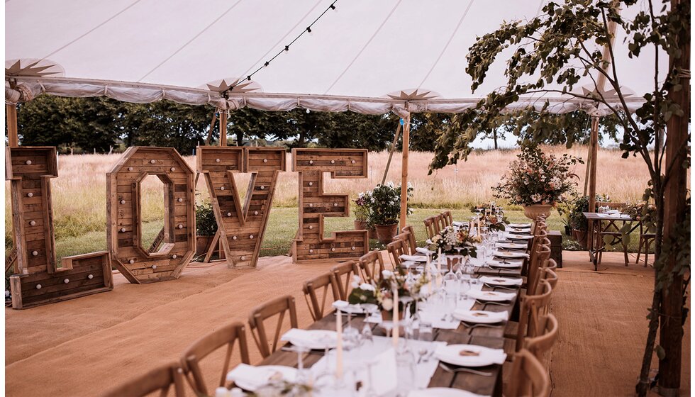 WPC Couple Kate and Andrew’s Sustainable & Locally Sourced Wedding in York: Wedding Decor