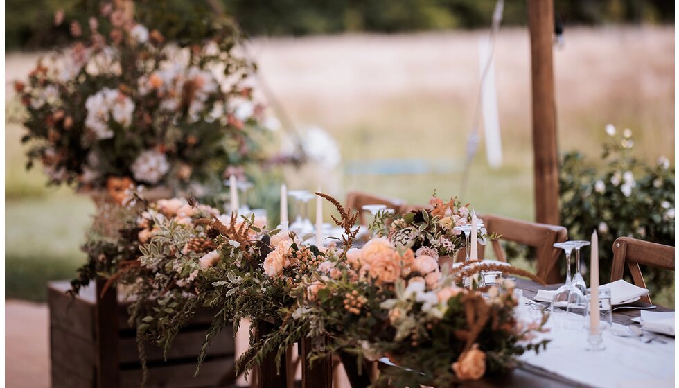 WPC Couple Kate and Andrew’s Sustainable & Locally Sourced Wedding in York: Wedding Decor