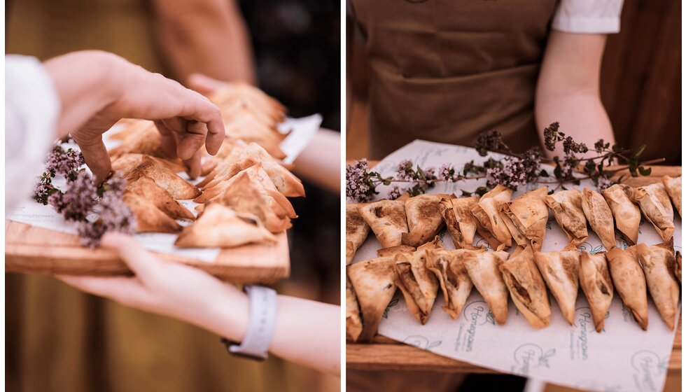 WPC Couple Kate and Andrew’s Sustainable & Locally Sourced Wedding in York: Wedding Catering