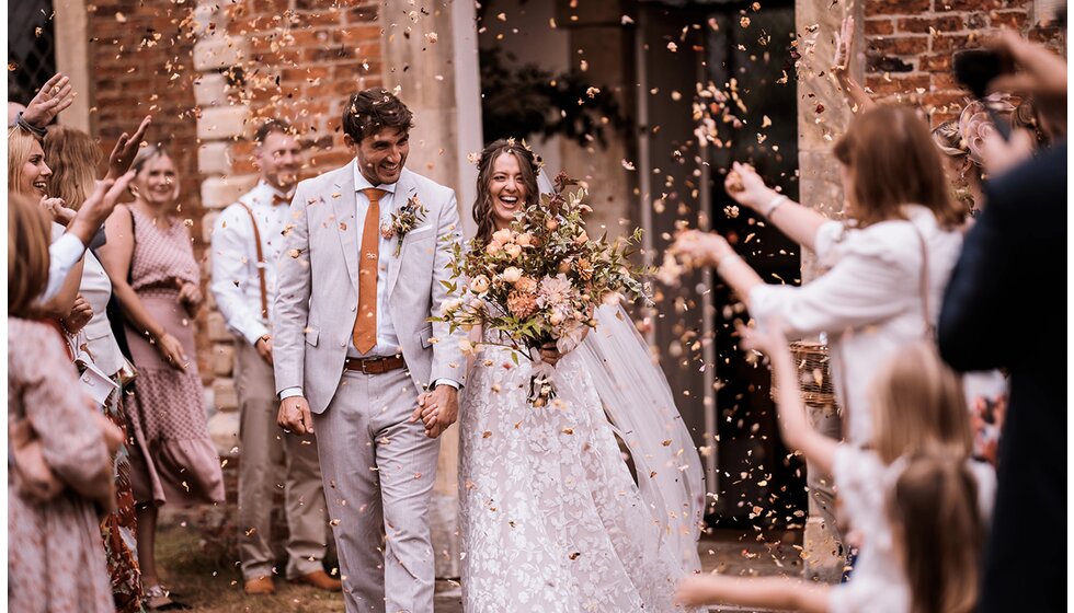 WPC Couple Kate and Andrew’s Sustainable & Locally Sourced Wedding in York: Just Married