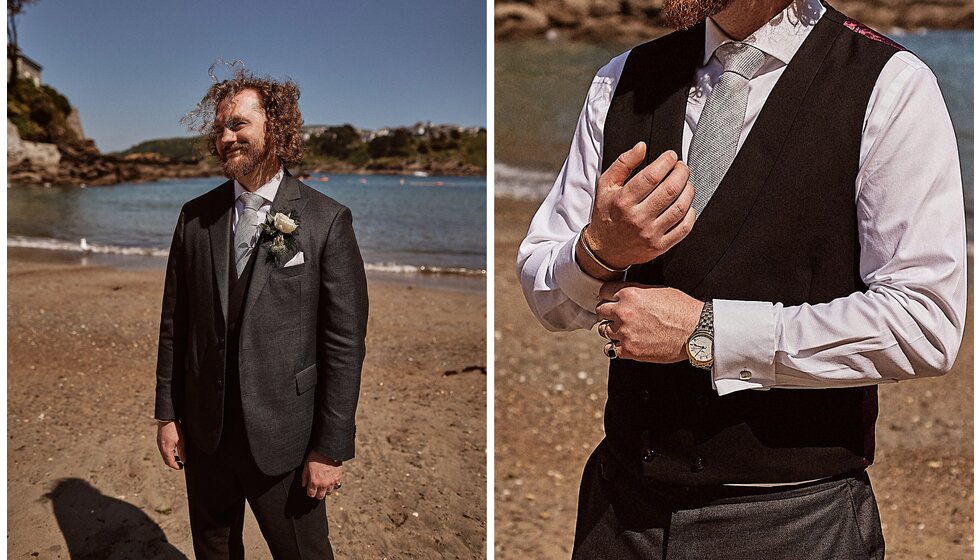 Jessica & Jack’s Idyllic Seaside Wedding in Cornwall: Groom's Fashion
