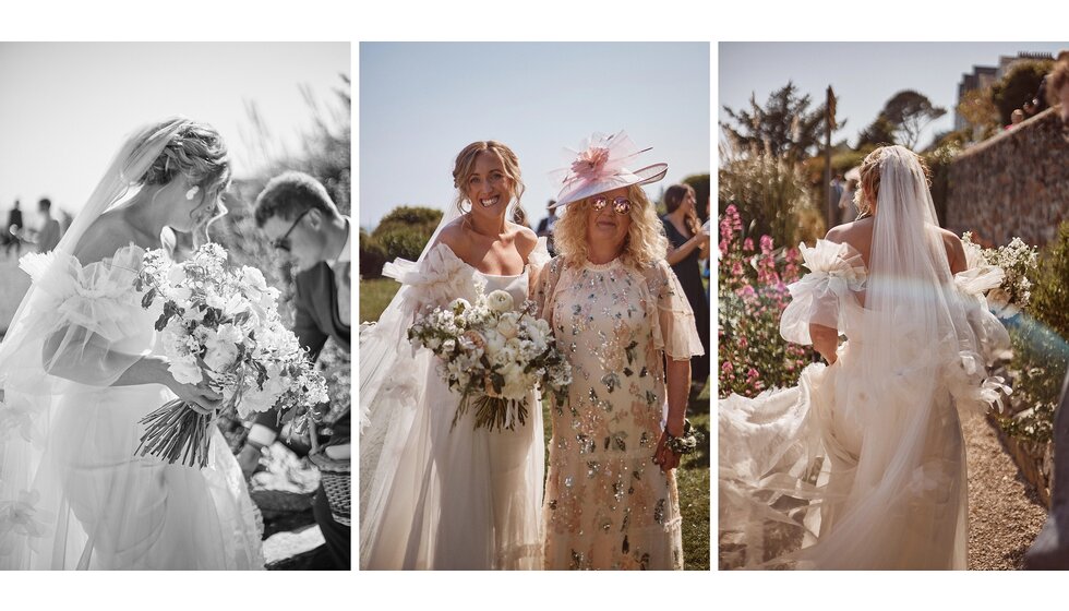 Jessica & Jack’s Idyllic Seaside Wedding in Cornwall: Bridal Fashion