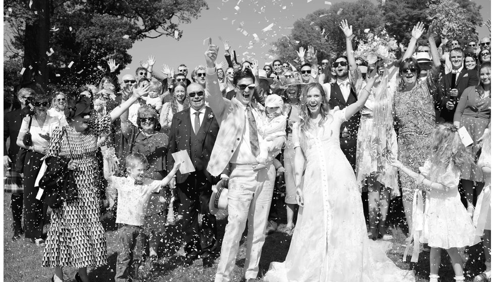 Charlotte & Harry's Magical Meadow Marquee Wedding in Oxfordshire: Family Photo