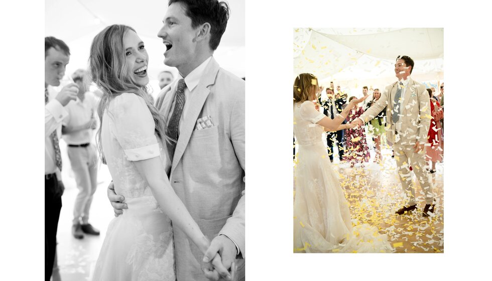 Charlotte & Harry's Magical Meadow Marquee Wedding in Oxfordshire: First Dance