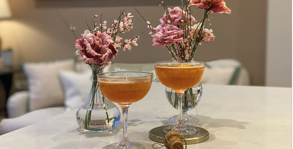 Two Earl Grey Cocktail in Coupes from The Vintage List.