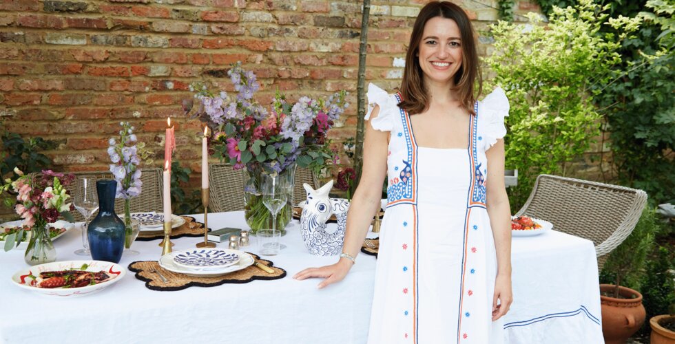 At Home with Isabella Foulger From the Wedding Edition: Isabella's Tablescape in Her Beautiful Garden Flat in Richmond