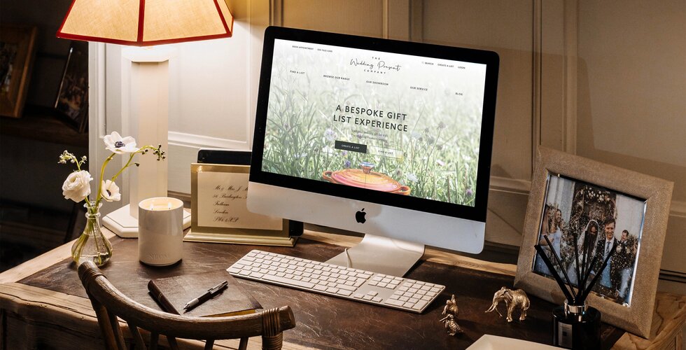 How To Create Your Perfect Wedding Gift List: The Online Display in The Wedding Present Company Showroom 
